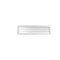 Ekena Millwork Vertical Surface Mount PVC Gable Vnt: Non-Functional, w/2"W x 1-1/2"H, Brickmould Frame, 42"W x 12"H GVPVE42X1202SN - alternate 1